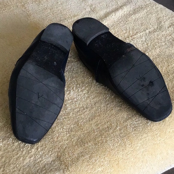 Aquatalia Blue Leather Loafers - Picture 6 of 8